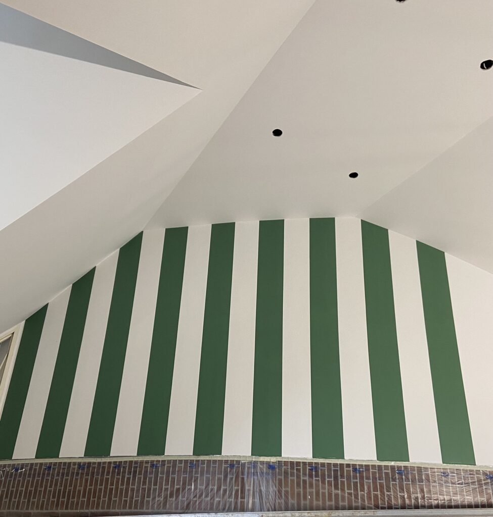 Streepte muur